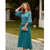 imageGRACE KARIN Mother of Bride Dresses 2025 34 Sleeve Sequin Dress Maxi Elegant Wedding Guest Dress Formal CocktailTeal Blue