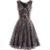 imageGRACE KARIN Womens Sleeveless Wrap VNeck Aline Bridesmaid Cocktail Party DressMulticolor2sequin