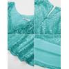 imageGRACE KARIN Womens Sleeveless Wrap VNeck Aline Bridesmaid Cocktail Party DressPersian Green Sequin