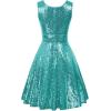 imageGRACE KARIN Womens Sleeveless Wrap VNeck Aline Bridesmaid Cocktail Party DressPersian Green Sequin