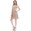 imageGRACE KARIN Womens Sleeveless Wrap VNeck Aline Bridesmaid Cocktail Party DressRose Gold