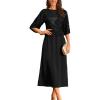 imageGRACE KARIN Mother of Bride Dresses 2025 34 Sleeve Sequin Dress Maxi Elegant Wedding Guest Dress Formal CocktailBlack