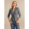 imageGRACE KARIN Women Cardigan Sweaters 2025 FallLong Sleeve Cropped Sweater Coat TrendyButton Front Peplum Tops LightweightGray