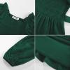 imageGRACE KARIN Girls Ruffled Dress 614Y Fall Long Sleeves Christmas Party Festive DressesGreen