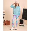 imageGRACE KARIN Girls Sweatshirt Leggings Set 614Y Fall Athletic Outfit Teen Fashion Clothes SetBlue