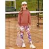 imageGRACE KARIN Girls Sweatshirt Leggings Set 614Y Fall Athletic Outfit Teen Fashion Clothes SetBurnt Orange