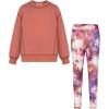 imageGRACE KARIN Girls Sweatshirt Leggings Set 614Y Fall Athletic Outfit Teen Fashion Clothes SetBurnt Orange