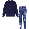imageGRACE KARIN Girls Sweatshirt Leggings Set 614Y Fall Athletic Outfit Teen Fashion Clothes SetNavy Blue