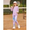 imageGRACE KARIN Girls Sweatshirt Leggings Set 614Y Fall Athletic Outfit Teen Fashion Clothes SetPurple