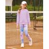 imageGRACE KARIN Girls Sweatshirt Leggings Set 614Y Fall Athletic Outfit Teen Fashion Clothes SetPurple