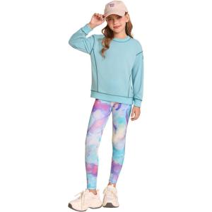 imageGRACE KARIN Girls Sweatshirt Leggings Set 614Y Fall Athletic Outfit Teen Fashion Clothes SetBlue