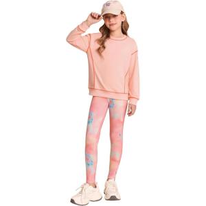 imageGRACE KARIN Girls Sweatshirt Leggings Set 614Y Fall Athletic Outfit Teen Fashion Clothes SetPink