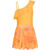 imageGRACE KARIN Girls Swimsuit with Skirt One Piece Bathing Suit Swimwear 614YGolden Watercolor