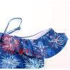 imageGRACE KARIN Girls Swimsuit with Skirt One Piece Bathing Suit Swimwear 614YRed and Blue Fireworks