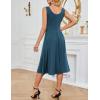 imageGRACE KARIN Womens Sleeveless Cocktail Party Dress 2025 Wedding Guest Vintage A Line Midi Dresses with PocketsBluegreen