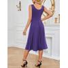 imageGRACE KARIN Womens Sleeveless Cocktail Party Dress 2025 Wedding Guest Vintage A Line Midi Dresses with PocketsPurple