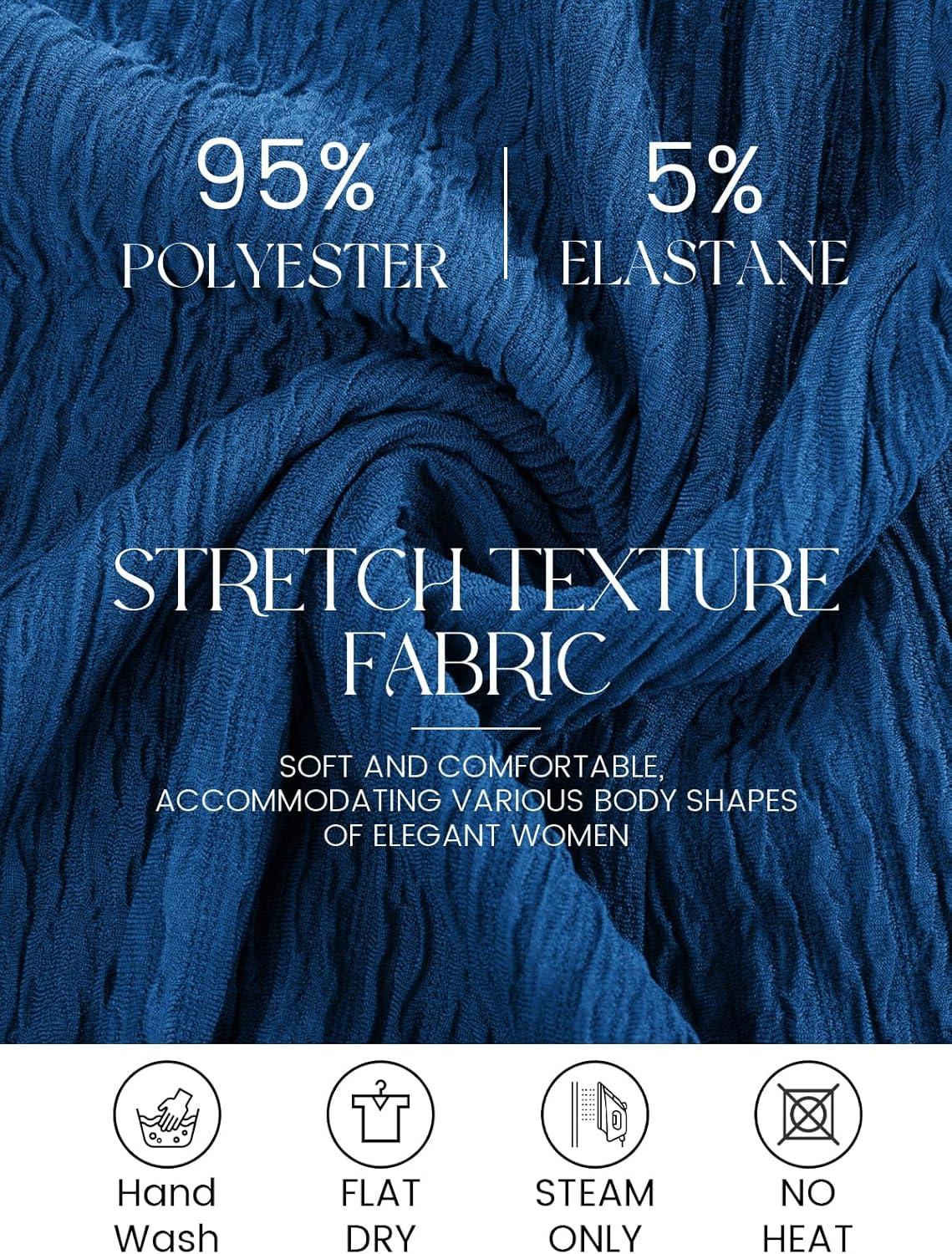 imageGRACE KARIN Grandma of The Bridal DressWeddings Cocktail Evening Dresse for Women Lace Sequins Midi Dresses with JacketsDark Blue