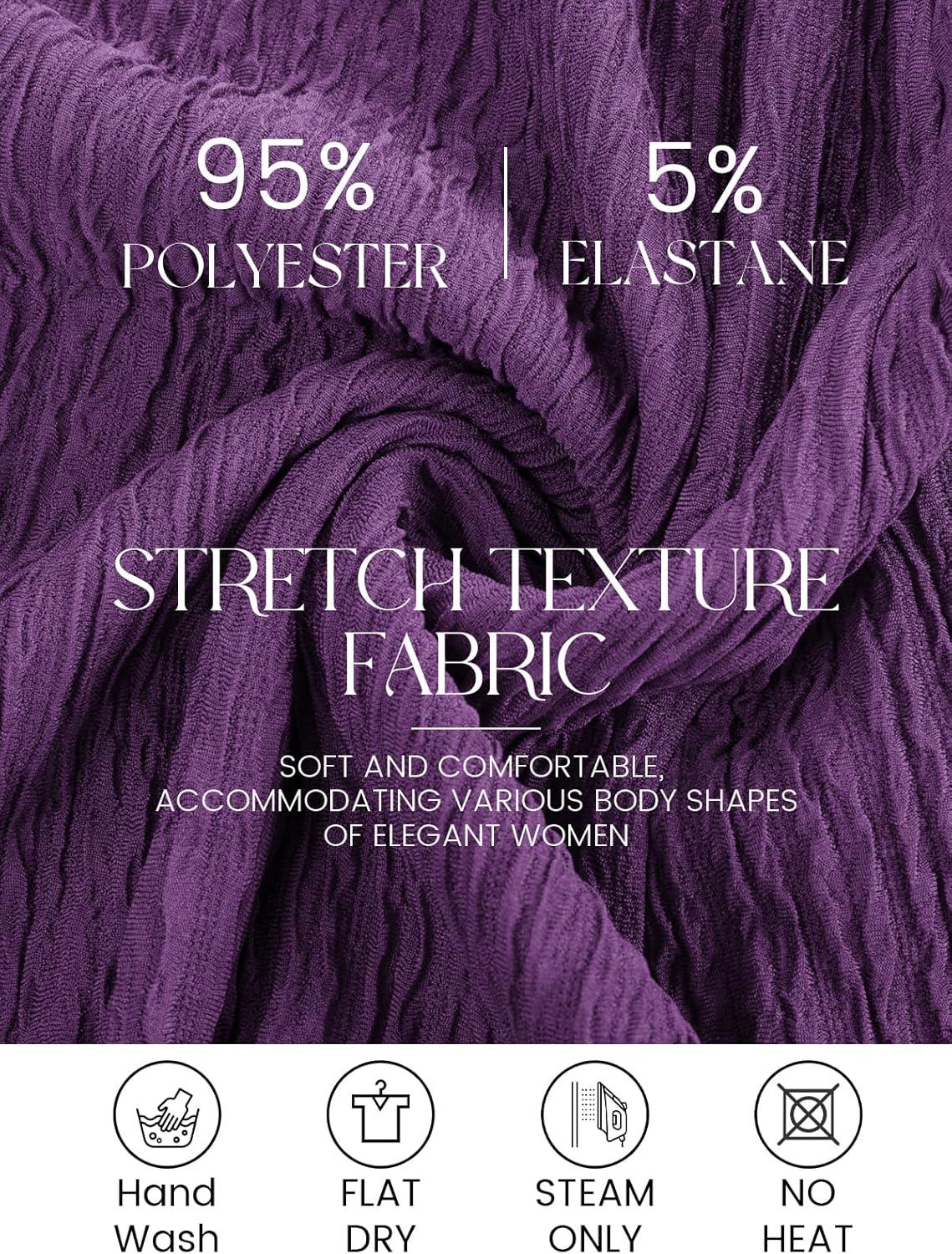 imageGRACE KARIN Grandma of The Bridal DressWeddings Cocktail Evening Dresse for Women Lace Sequins Midi Dresses with JacketsPurple