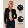 imageGRACE KARIN Cardigan Sweaters for Women Fall Fashion Crew Neck Button up Cardigan Long Sleeve Lightweight Cardigans 2025Black
