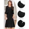 imageGRACE KARIN Grandma of The Bridal DressWeddings Cocktail Evening Dresse for Women Lace Sequins Midi Dresses with JacketsBlack