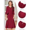 imageGRACE KARIN Grandma of The Bridal DressWeddings Cocktail Evening Dresse for Women Lace Sequins Midi Dresses with JacketsBright Red