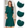 imageGRACE KARIN Grandma of The Bridal DressWeddings Cocktail Evening Dresse for Women Lace Sequins Midi Dresses with JacketsDark Green