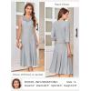 imageGRACE KARIN Grandma of The Bridal DressWeddings Cocktail Evening Dresse for Women Lace Sequins Midi Dresses with JacketsLight Gray