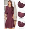 imageGRACE KARIN Grandma of The Bridal DressWeddings Cocktail Evening Dresse for Women Lace Sequins Midi Dresses with JacketsRose Purple