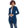 imageGRACE KARIN Women Lightweight Cardigan Sweaters with Pocket Long Sleeve ShrugsClassic Blue
