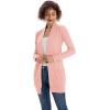 imageGRACE KARIN Women Lightweight Cardigan Sweaters with Pocket Long Sleeve ShrugsCloud Pink