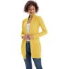 imageGRACE KARIN Women Lightweight Cardigan Sweaters with Pocket Long Sleeve ShrugsLemon Curry