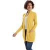 imageGRACE KARIN Women Lightweight Cardigan Sweaters with Pocket Long Sleeve ShrugsLemon Curry