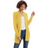 imageGRACE KARIN Women Lightweight Cardigan Sweaters with Pocket Long Sleeve ShrugsLemon Curry