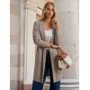 imageGRACE KARIN Women Long Sweater Blazers 2025 Open Front Knit Cardigan Dressy Soft Lapel Jacket with PocketsKhaki