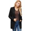 imageGRACE KARIN Womens 2025 Long Sleeve Open Front Knit Cardigan Notch Collar Sweater Blazer Jacket Fall Winter ClothingBlack