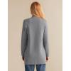 imageGRACE KARIN Womens 2025 Long Sleeve Open Front Knit Cardigan Notch Collar Sweater Blazer Jacket Fall Winter ClothingHeather Grey