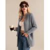 imageGRACE KARIN Womens 2025 Long Sleeve Open Front Knit Cardigan Notch Collar Sweater Blazer Jacket Fall Winter ClothingHeather Grey