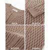 imageGRACE KARIN Womens Cable Knit Cardigan Sweaters Button Down Cardigans 2025 Fall Casual Long Sleeve TopsKhaki
