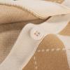 imageGRACE KARIN Womens Cardigan Sweater Fall Long Sleeve Argyle Sweater V Neck Button Up Cardigan Color Block Preppy ClothesApricot Ivory