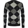 imageGRACE KARIN Womens Cardigan Sweater Fall Long Sleeve Argyle Sweater V Neck Button Up Cardigan Color Block Preppy ClothesPlaid Gray Black
