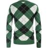 imageGRACE KARIN Womens Cardigan Sweater Fall Long Sleeve Argyle Sweater V Neck Button Up Cardigan Color Block Preppy ClothesPlaid Green White
