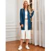 imageGRACE KARIN Womens Long Cardigan Sweater Open Front Classic Knitted Lightweight Sweater with PocketsCerulean