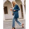 imageGRACE KARIN Womens Long Cardigan Sweater Open Front Classic Knitted Lightweight Sweater with PocketsCerulean
