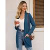 imageGRACE KARIN Womens Long Cardigan Sweater Open Front Classic Knitted Lightweight Sweater with PocketsCerulean