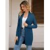 imageGRACE KARIN Womens Long Cardigan Sweater Open Front Classic Knitted Lightweight Sweater with PocketsCerulean