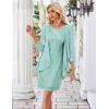 imageGRACE KARIN Womens Sequin Dress  Wedding Guest ampamp Mother of The Bride Formal Dress  Two Piece Knee LengthAqua Green