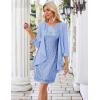 imageGRACE KARIN Womens Sequin Dress  Wedding Guest ampamp Mother of The Bride Formal Dress  Two Piece Knee LengthLight Blue