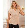 imageGRACE KARIN Womens Sequin Sparkly Tops Cap Sleeve Dressy Blouses Glitter Party Tops V Neck Disco Shirts Club Concert OutfitsChampagne