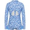 imageGRACE KARIN Girls One Piece Swimsuits Long Sleeve Bathing Suits Swimwear 514YBlue Daisy