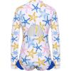 imageGRACE KARIN Girls One Piece Swimsuits Long Sleeve Bathing Suits Swimwear 514YColorful Starfish